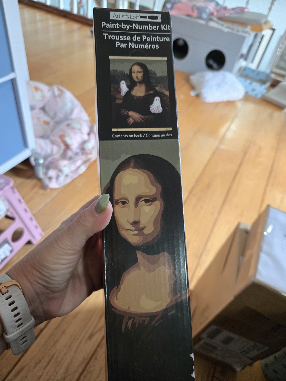 Olive Green Mona Lisa Paint-by-Number Kit